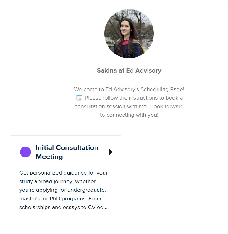 Calendly Profile Page